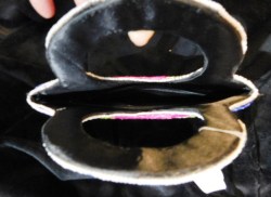 bead purse inside
